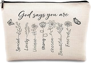 kdqua Bolsa de maquillaje inspiradora floral ...