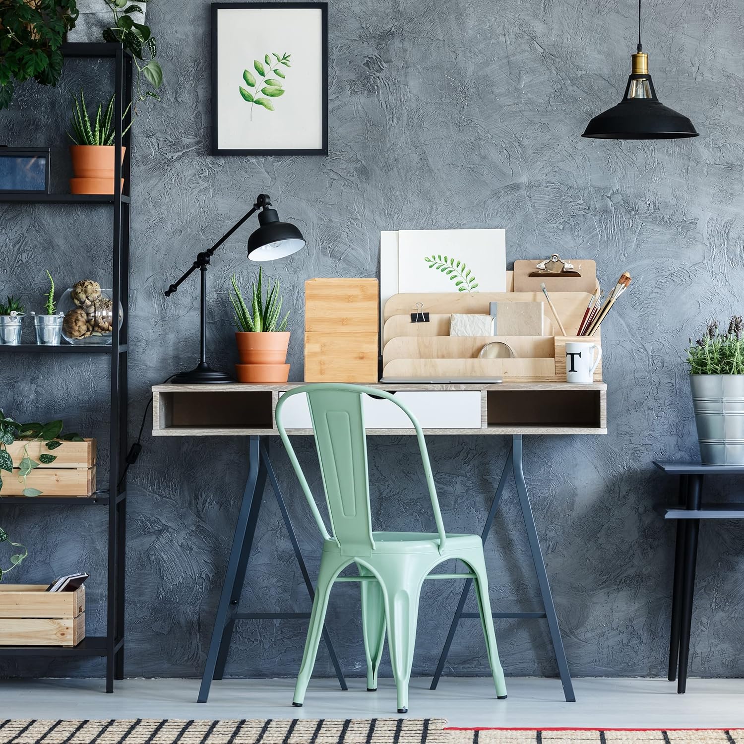 Relaxdays Storage Box, 2 Compartments, Stackable, Dimensions H x W x D: 14 x 30 x 20 cm, Bamboo, Natural