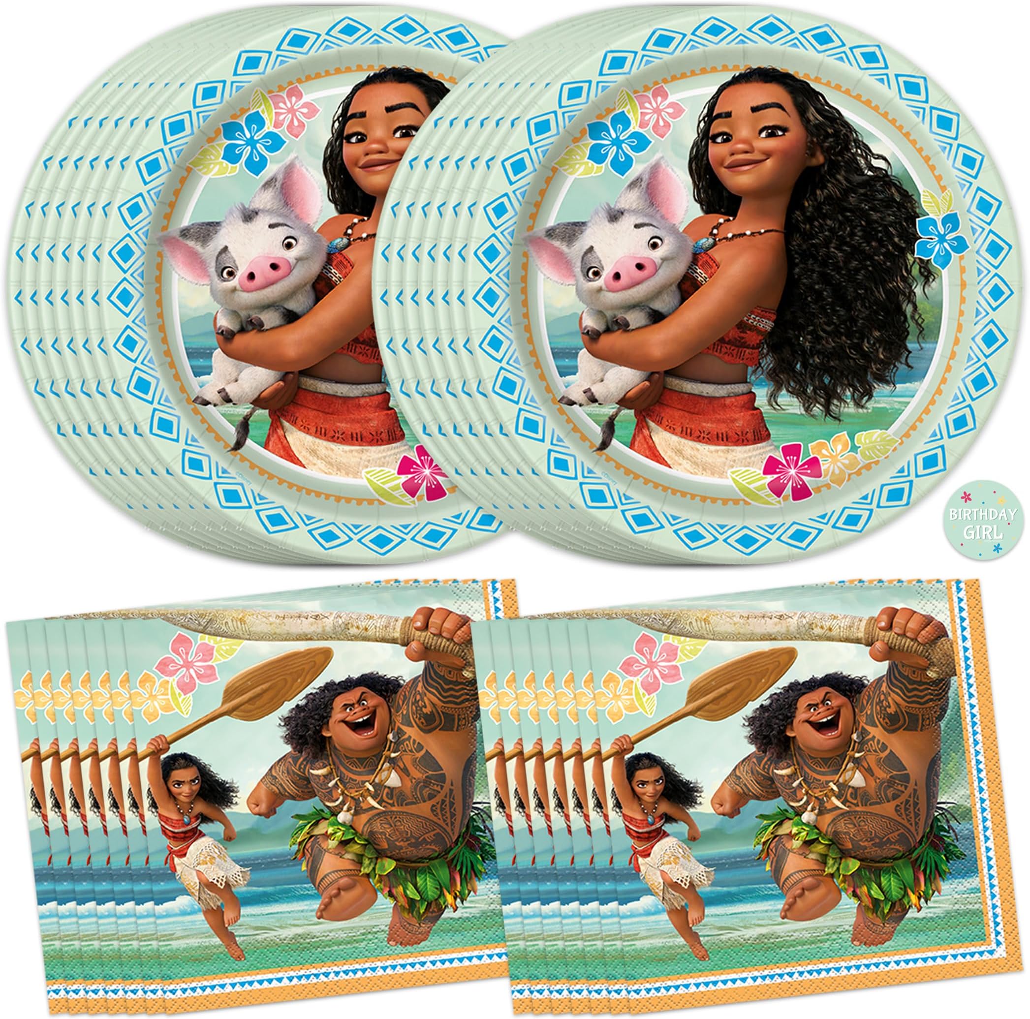 Moana Plates & Napkins
