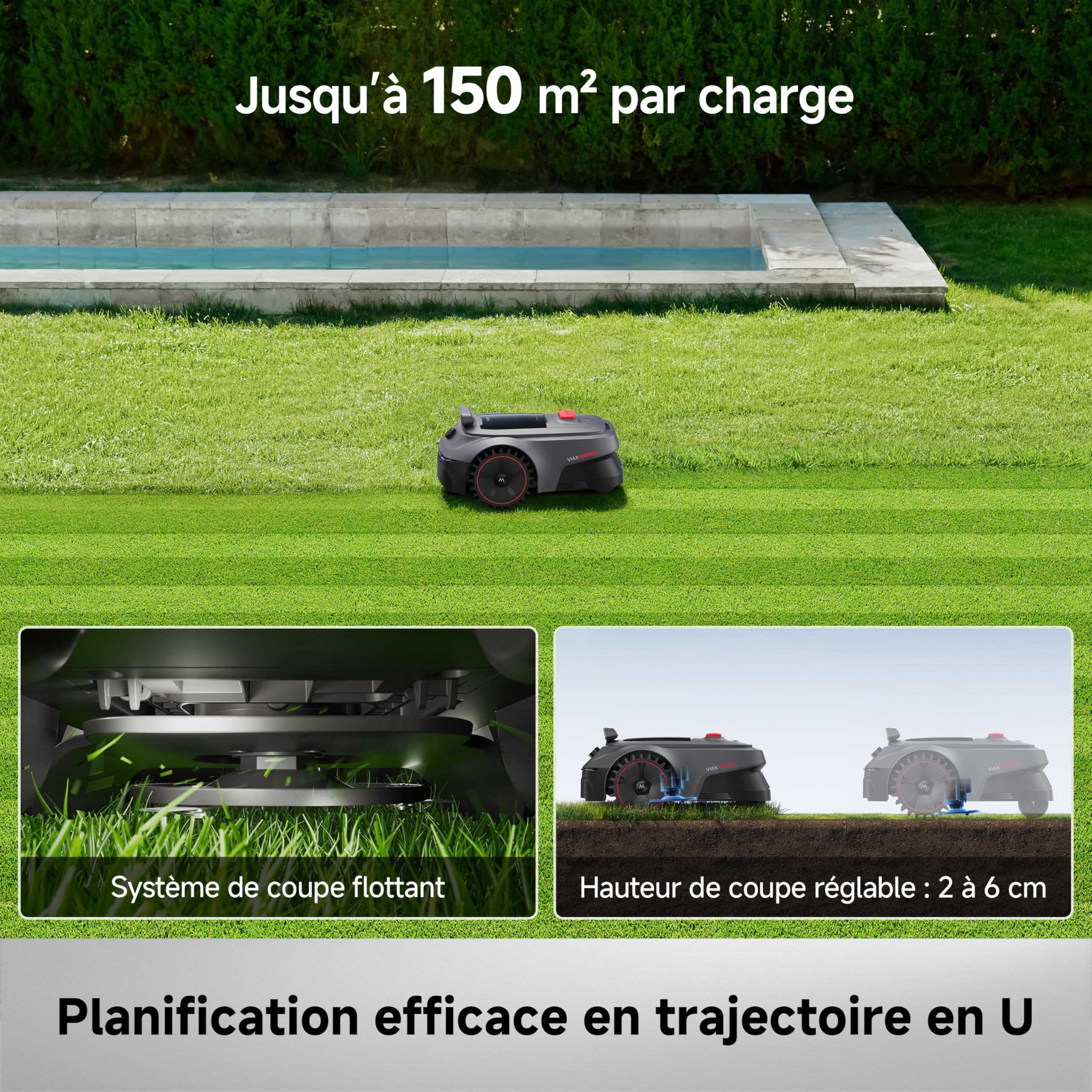 MOVA ViAX 500 Robot Tondeuse sans Fil périphérique — vue 3