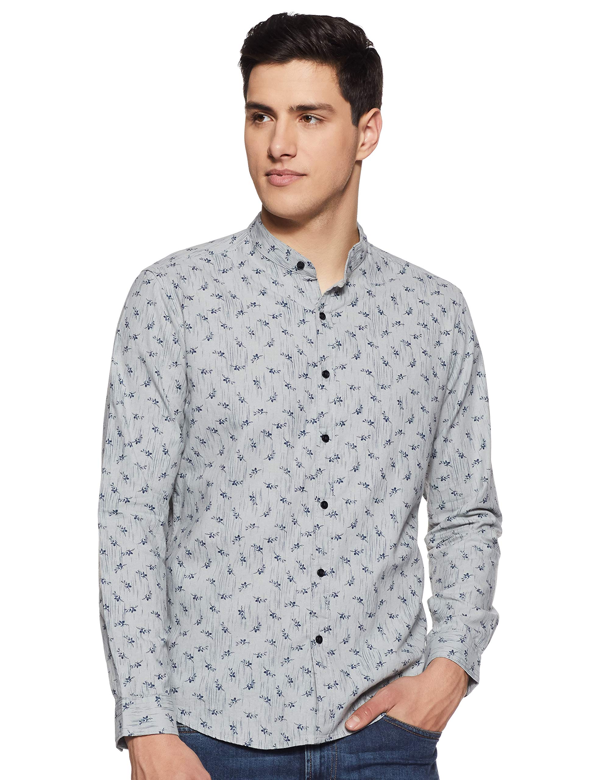 DiverseMen's Printed Regular Casual Shirt