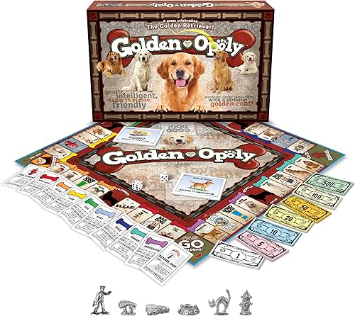 Miniatura 2 de Late for The Sky Golden Retriever-Opoly Dog - Juego de mesa de estrategia familiar para 2 a 6 jugadores, a partir de 8 años, juego estilo opoli,