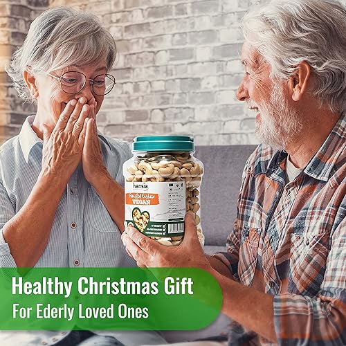 Miniatura 5 de Hansia Anacardos veganos keto Kosher orgánicos, superalimentos secos sin sal, sin gluten, frescos, saludables, bajos en sodio, ricos en proteínas y