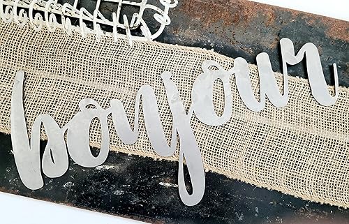 Miniatura 342 de Steel Metal Script Word Art - Various Sizes and Finishes (cheers Small 12.5x6", Raw, Unfinished Steel)
