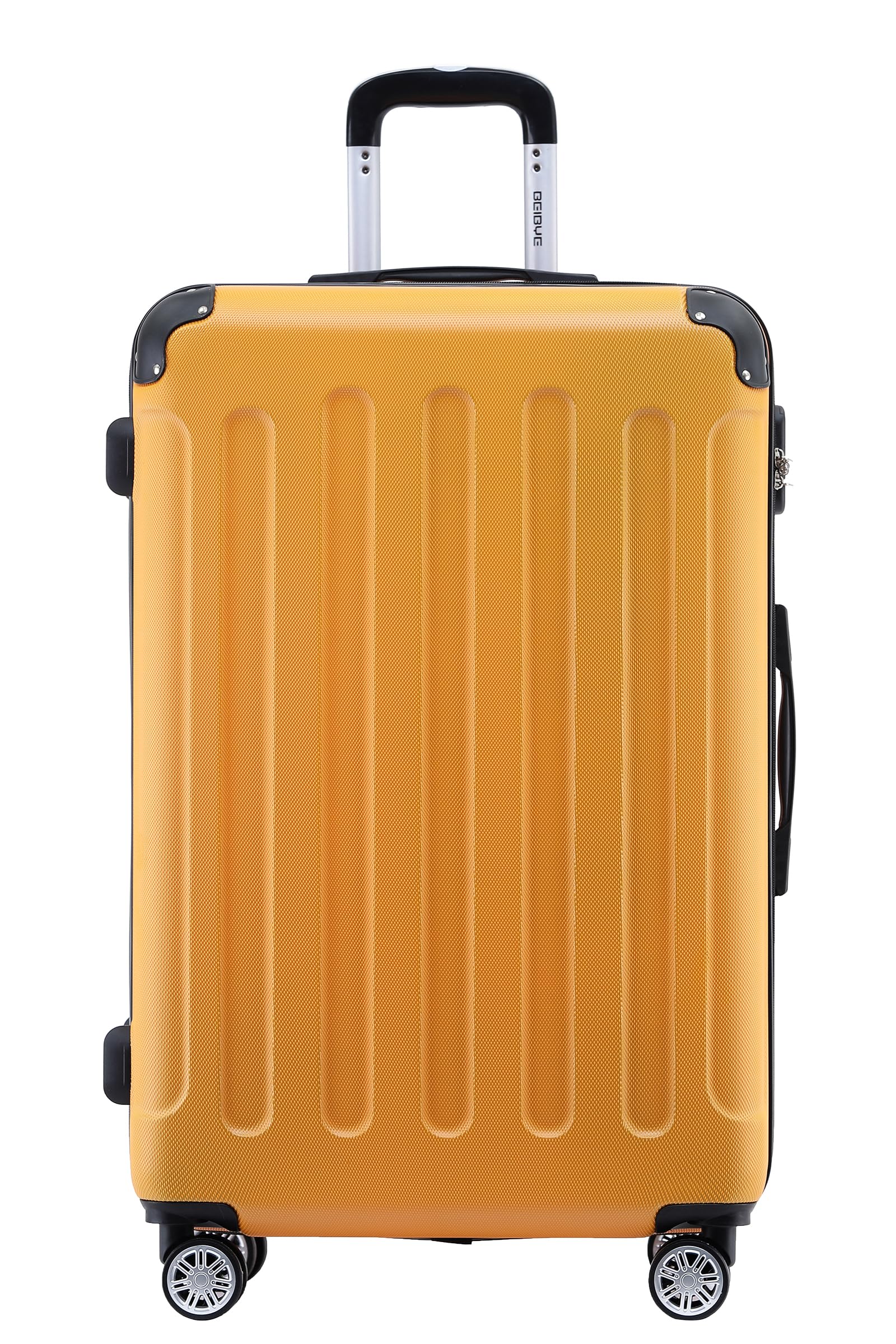 BEIBYE- Hartschalenkoffer Koffer Trolley Rollkoffer Reisekoffer Zahlenschloß 4 Zwilings-Rollen