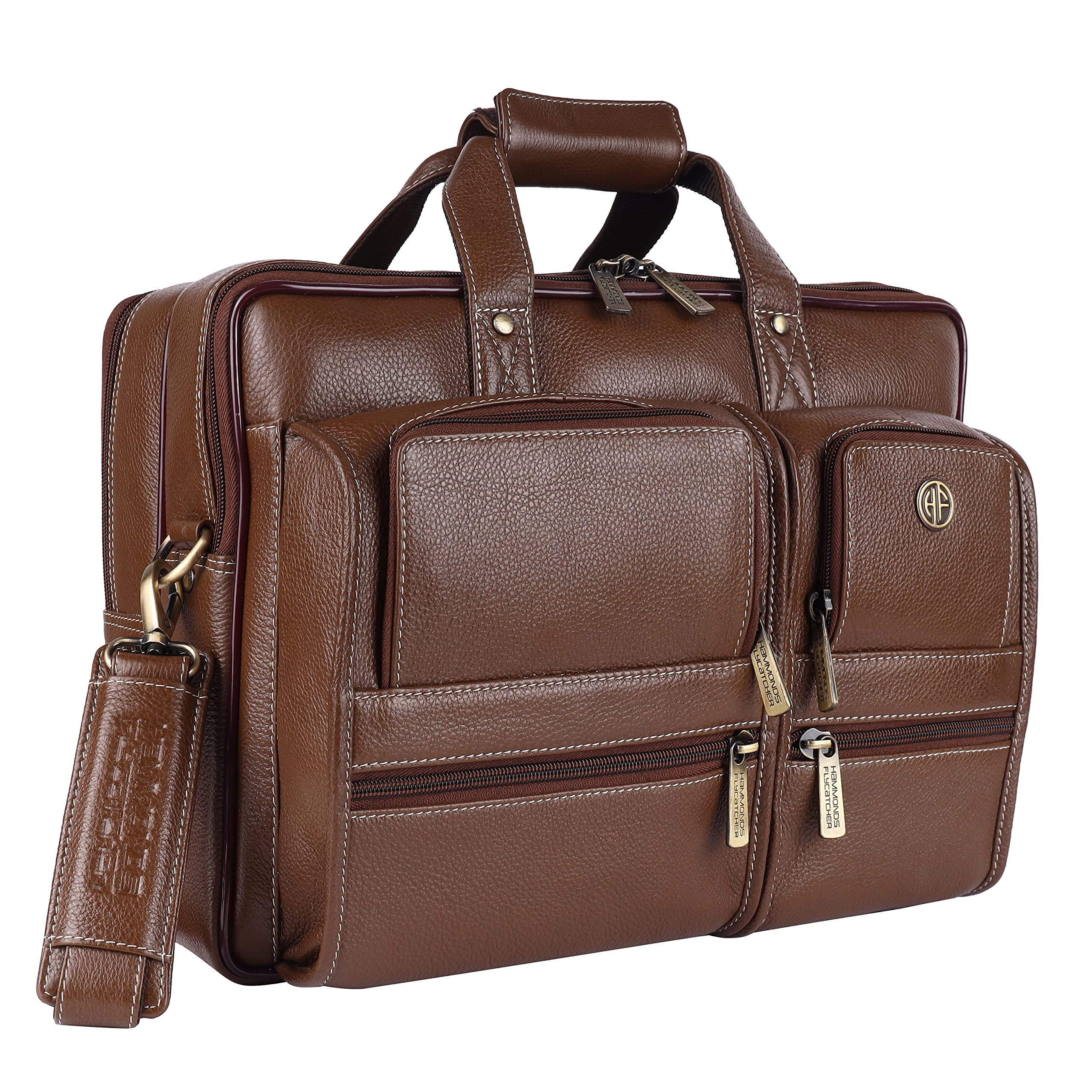 See full amazon price history chart for HAMMONDS FLYCATCHER Genuine Leather Office Bag for Men, Stylish Premium Leather Laptop Bag for Men, 15.6 Inch Laptop Bag for Men, Multiple Compartments and Adjustable Strap, 1 Year Warranty, Brushwood HAMMONDS FLYCATCHER Genuine Leather Office Bag for Men, Stylish Premium Leather Laptop Bag for Men, 15.6 Inch Laptop Bag for Men, Multiple Compartments and Adjustable Strap, 1 Year Warranty, Brushwood (B097MRL2PV) Amazon Price History, Amazon Price Tracker