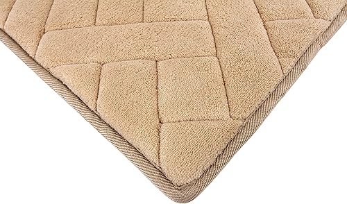 Miniatura 4 de Alfombra decorativa de espuma viscoelástica en espiga - Beige 21 * 34