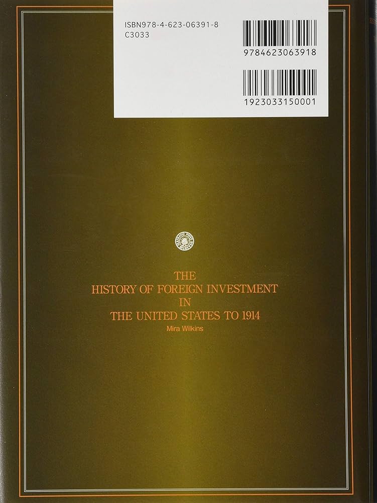 アメリカにおける外国投資の歴史 1607～1914 Amazon.co.jp: アメリカにおける外国投資の歴史:1607~1914 : ミラ