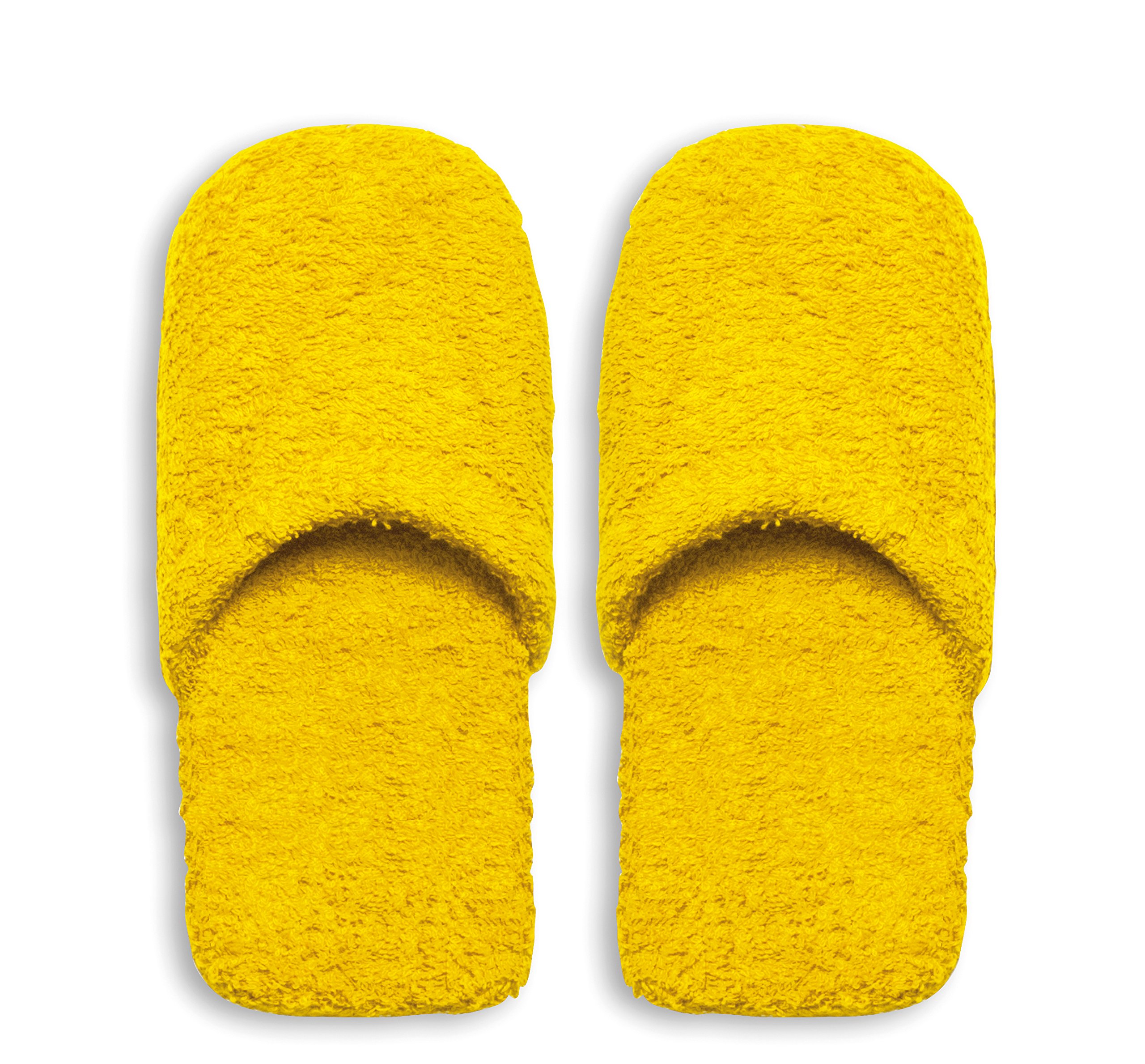 Excelsa Bagno Caldo Pantofole Da Uomo, Spugna, Giallo, 30x12x5 cm