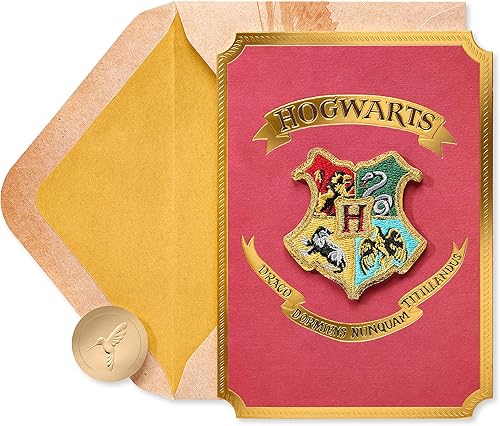 Papyrus Tarjeta en blanco de Harry Potter (parche de Hogwarts)