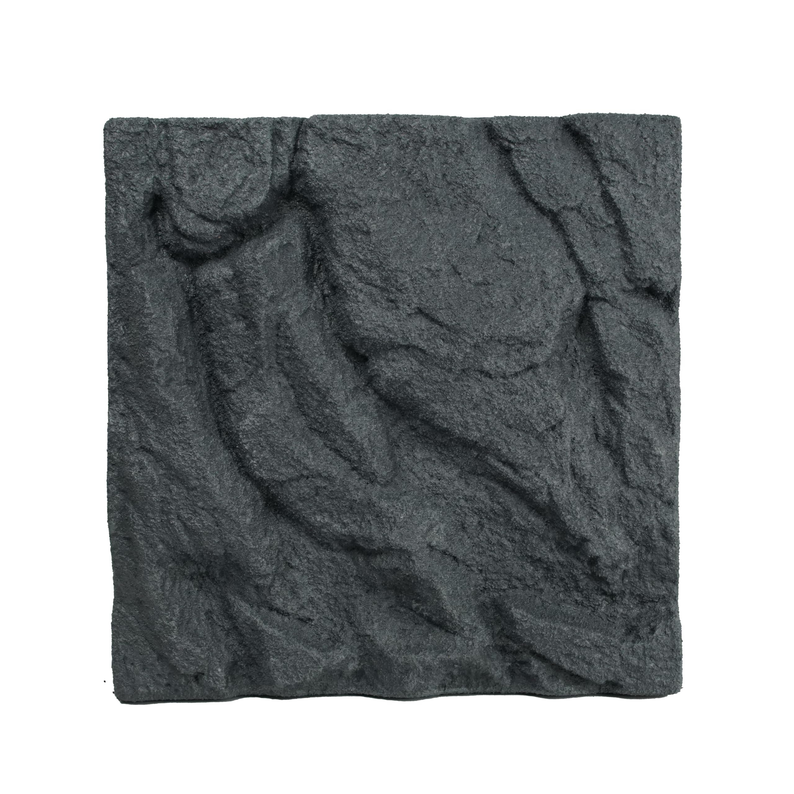 Lucky Reptile Rock Background - Scape it Easy - Basalt Grey, 43.3 x 43 cm, Suitable for Exo Terra Glass Terrariums