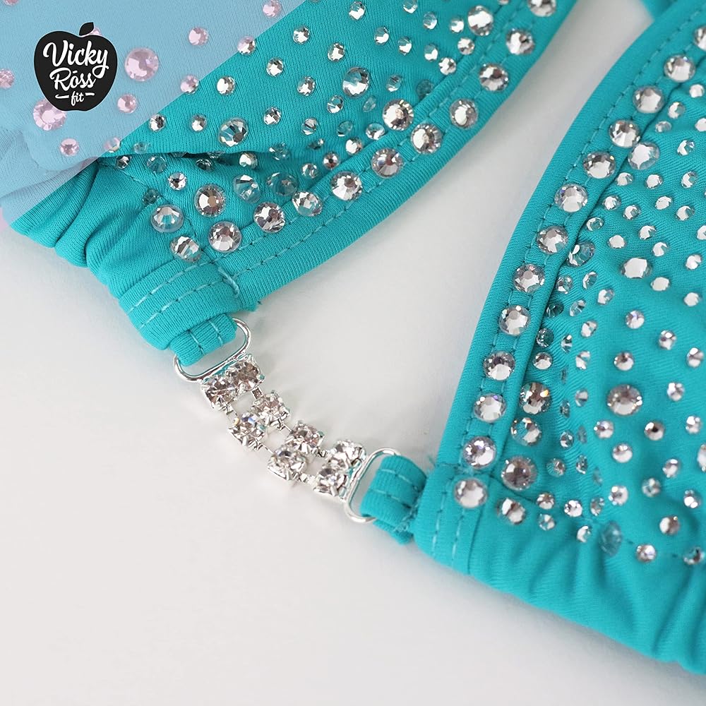 Amazon.com: Turquoise Competition Bikini Suit | NPC IFBB