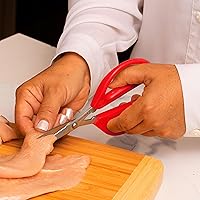 Vista 28 de Joyce Chen Original Unlimited Kitchen Scissors All Purpose Kitchen Shears With Comfortable Handles, Yellow, 2 Pack