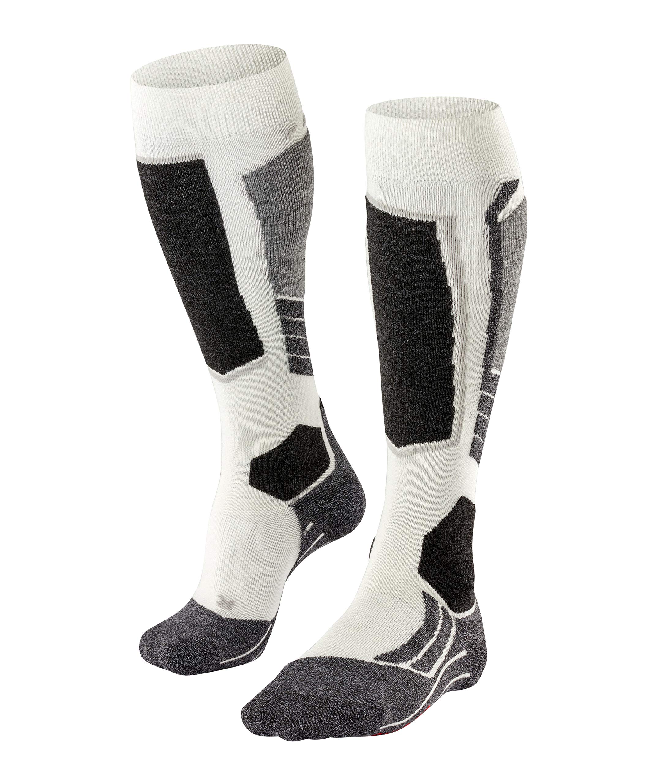 FALKE Kobiety Skarpety narciarskie SK2 Intermediate W Kh Wełna ciepłe grube 1 Para, Biały Off-White 2040, 39-40
