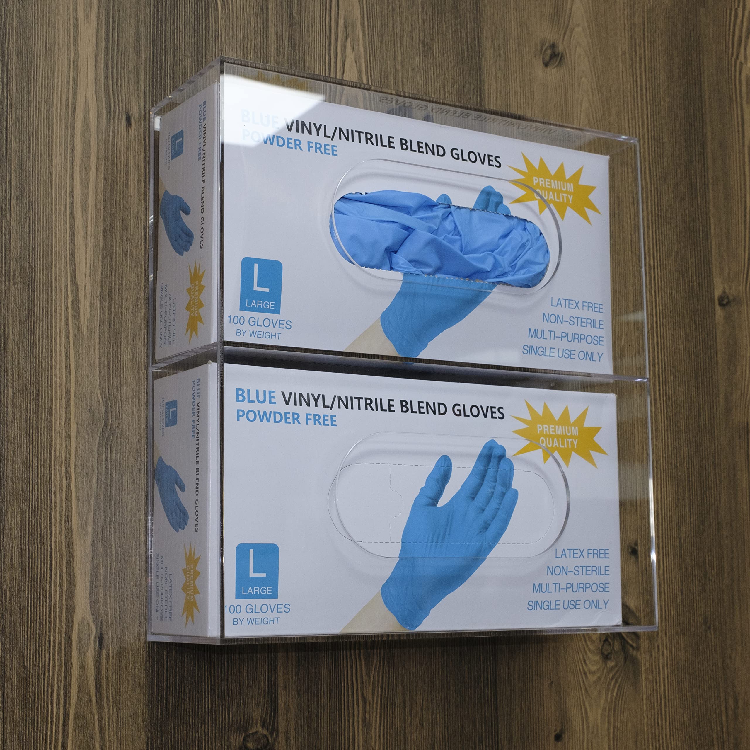 Acryl Wandhalterung Für Masken & Handschuhe - Hygienischer Spender Für Praxis & Labor