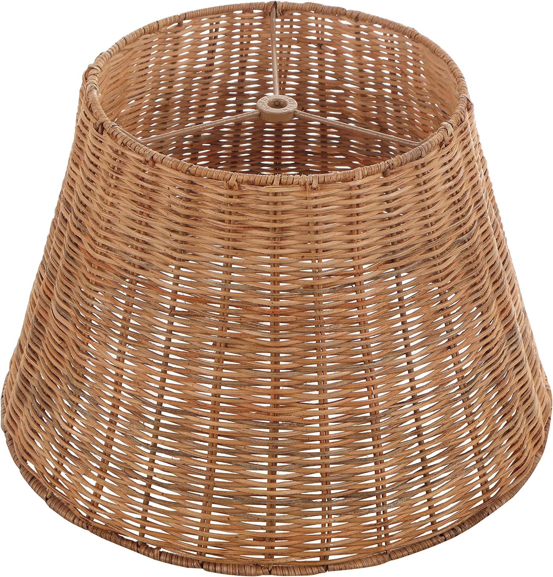 Vintage Rattan Woven Lamp Shade Unique Bell/Flower Design boho lamp