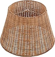 Vista 8 de Aspen Creative 32987, pantalla de lámpara araña Empire, hoja de plátano natural, 9" parte superior x 14" parte inferior x 9-1/2" inclinada