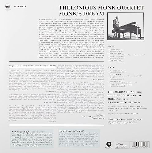 Vista 2 de Monks Dream The Thelonious Monk Quartet