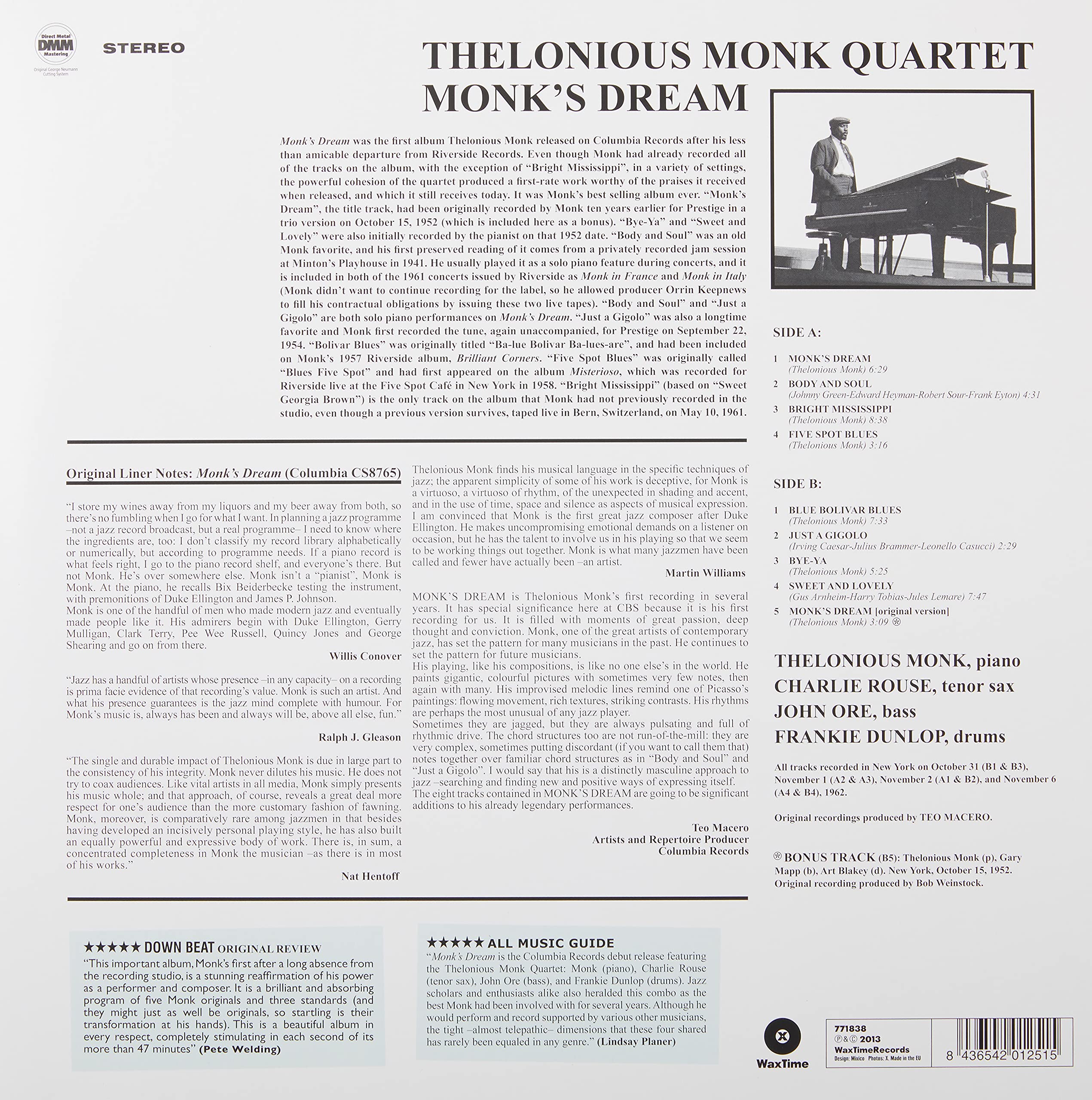 Monk's Dream + 1 Bonus Track