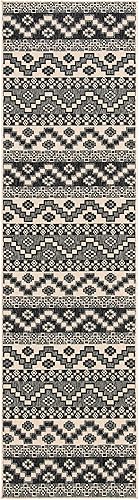 Miniatura 3 de SAFAVIEH Veranda Collection - Alfombra de pasillo de 2.3 x 6 pies, diseño bohemio, no desprende pelusa y de fácil cuidado, para interiores y