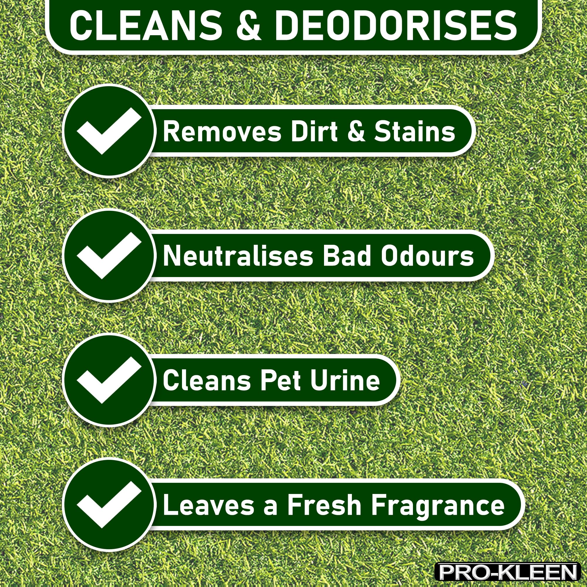 Pro-Kleen ProBio Artificial Grass Cleaner Probiotic Based Deodoriser Odour Eliminator 1L Non-Toxic Cruelty-free Child Pet Friendly - Image 3