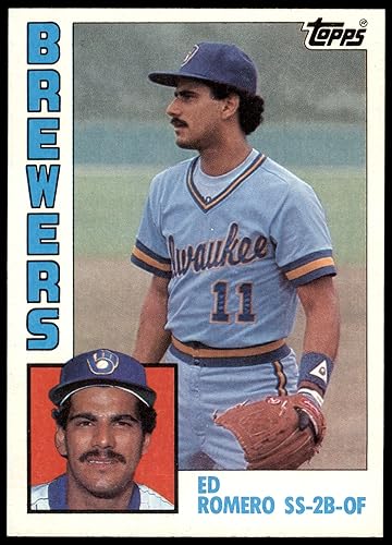 1984 Topps # 146 Ed Romero Milwaukee Brewers (Baseball Card) NMMT Brewers