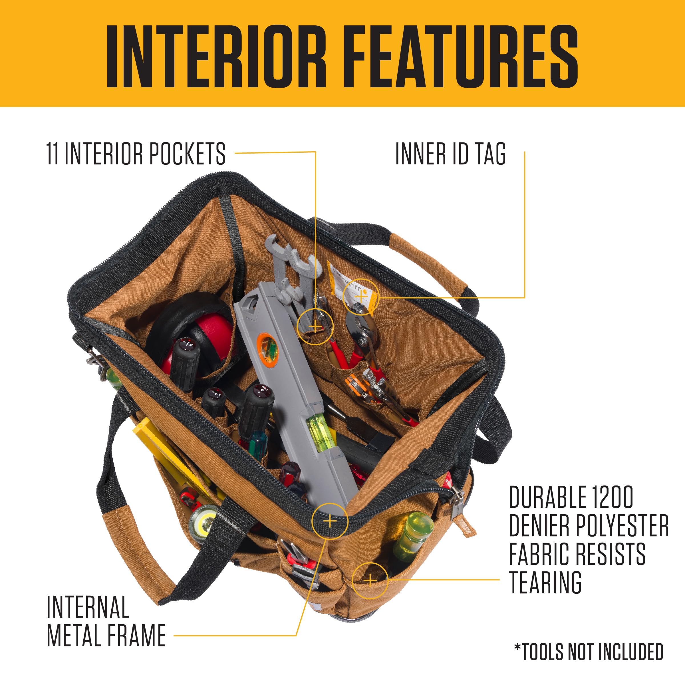 Carhartt Onsite Tool Bag, Durable Water-Resistant, Tool