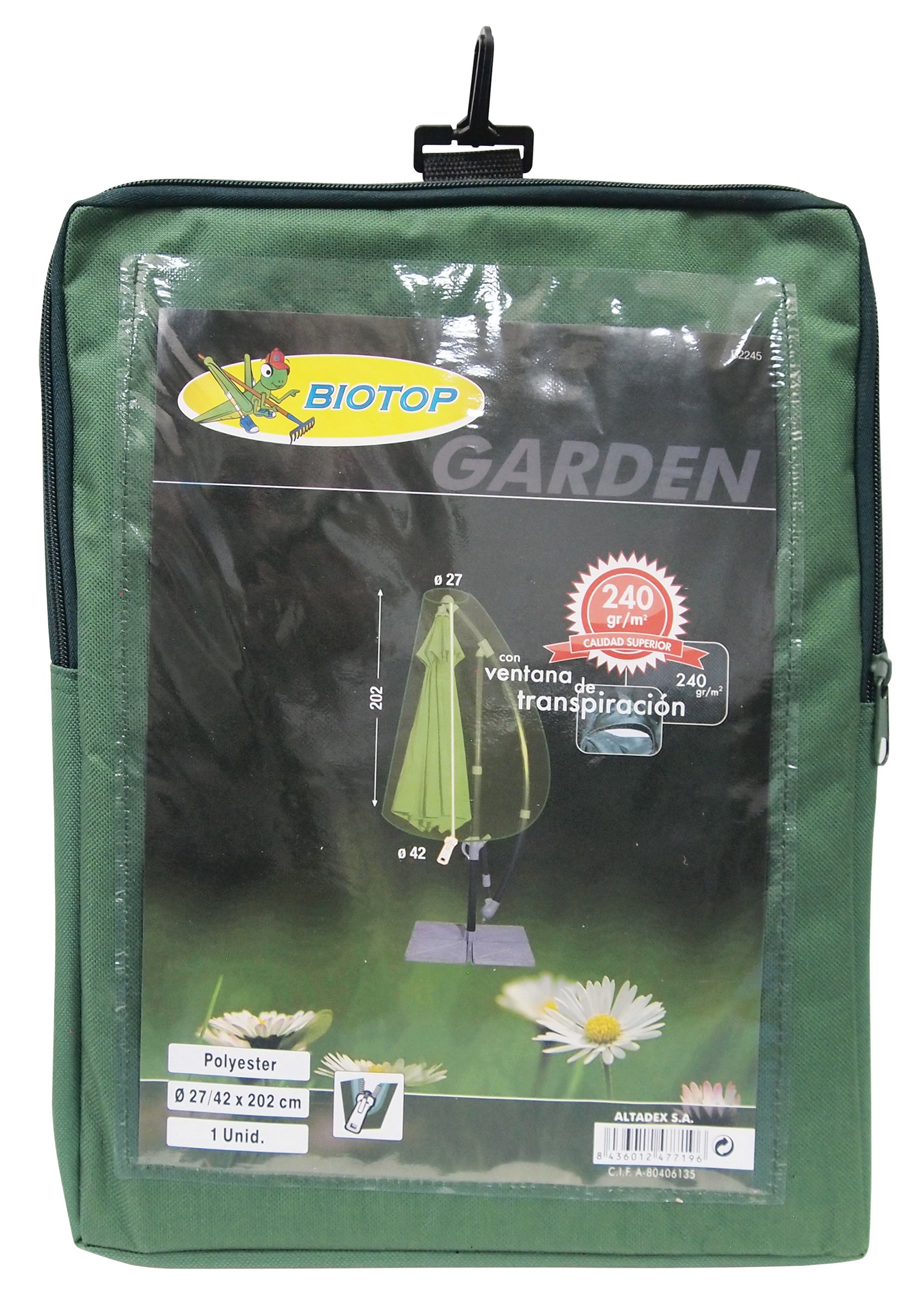Biotop - ALTADEX Funda PROTECCIÓN Cubre SOMBRILLA Ø27-42X202CM