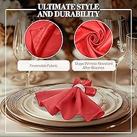 Vista 282 de Ultimate Textile -1 docena - Reversible Shantung Satin - Majestic - Servilletas de tela Majestic de 17 x 17 pulgadas color azul pizarra