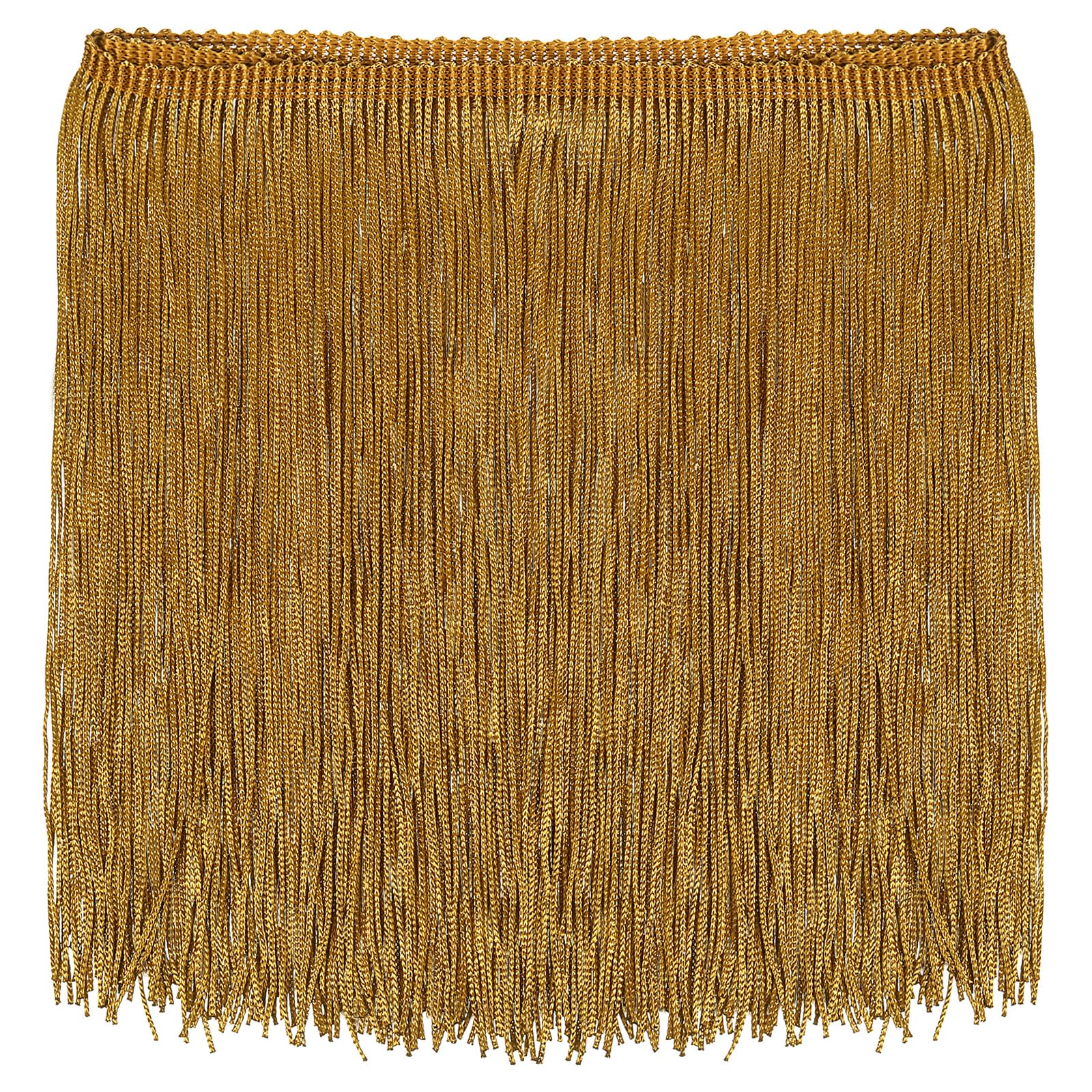 sourcing map 5 Yards 8 Inch Chainette Fringe Trim Tassel Sewing Trims Polyester Fringe Ribbon for DIY Sewing Crafts Clothing Lamp Shade Decoration, Coffee