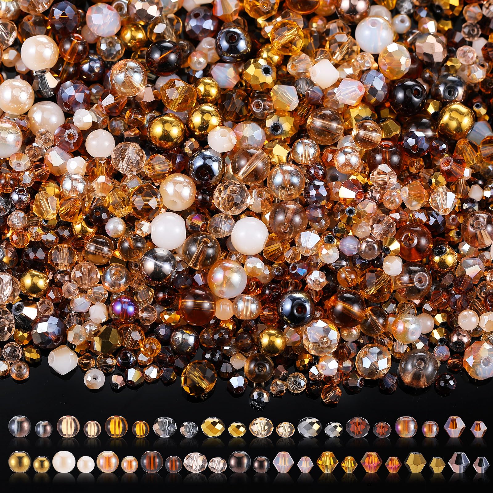 Perles en verre de cristal pour fabriquer vos bijoux d'été et colliers personnalisés