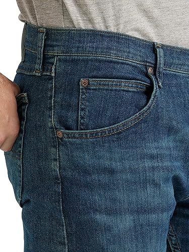 Miniatura 6 de Wrangler Authentics - Jeans clásicos de ajuste regular con 5 bolsillos para hombre, de mezclilla Flex