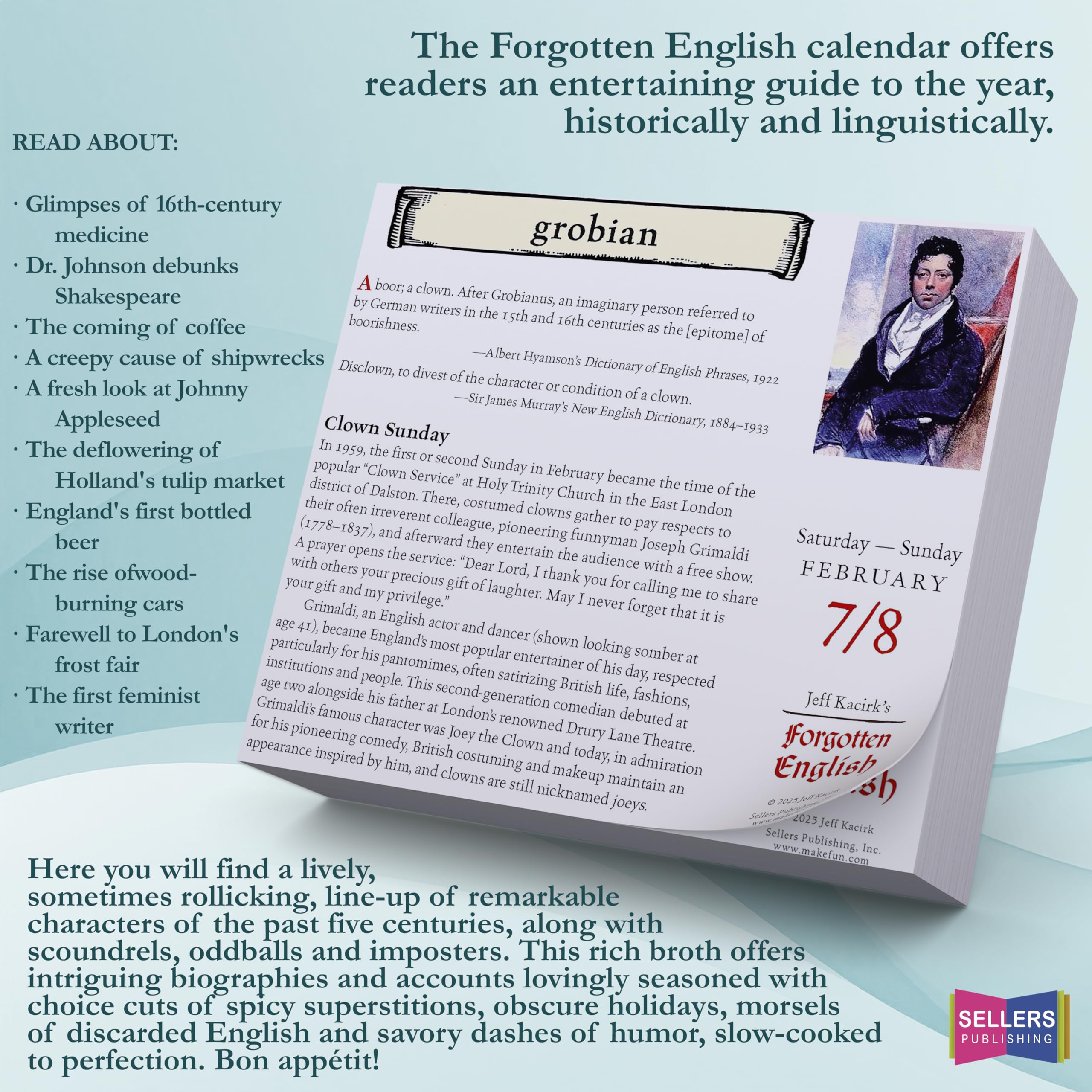 Forgotten English 2026 Boxed Daily Desk Calendar Vanishing Vocabulary and Folklore - Image 3
