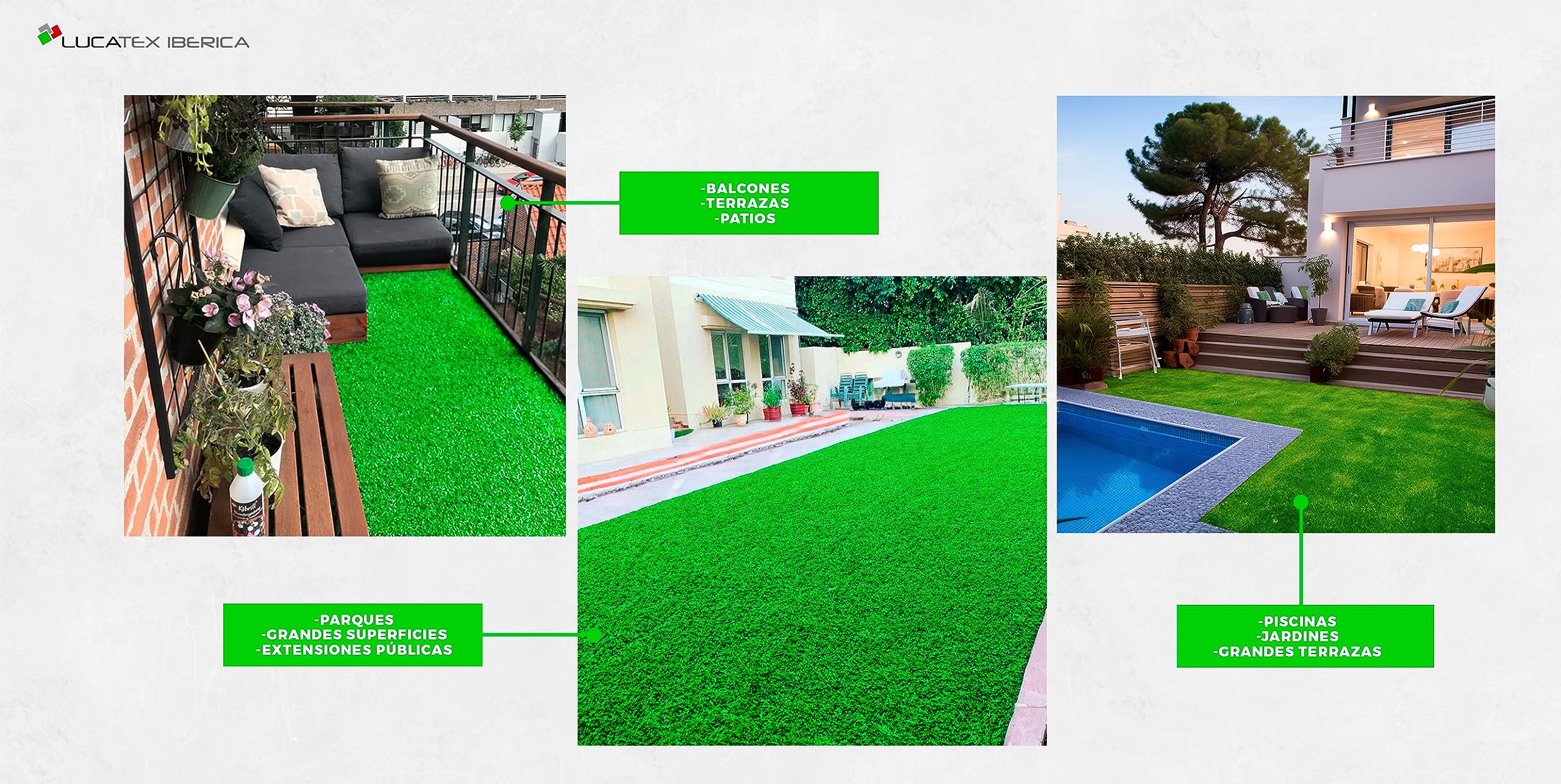 Cesped Artificial Profesional CEBÚ 20mm rollo 1x5metros alta densidad y gran realismo | Fibras con 4 tonos de colores | Fácil instalación, gran capacidad de drenaje