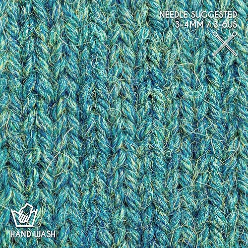 Vista 72 de Bulky Set (6 x 1.75 oz) Super Soft Baby Alpaca Hilo de tejer gris verde 328 yardas Gris Verde,Beige,Azul y verde,Cappuccino,Azul Oscuro,Gris