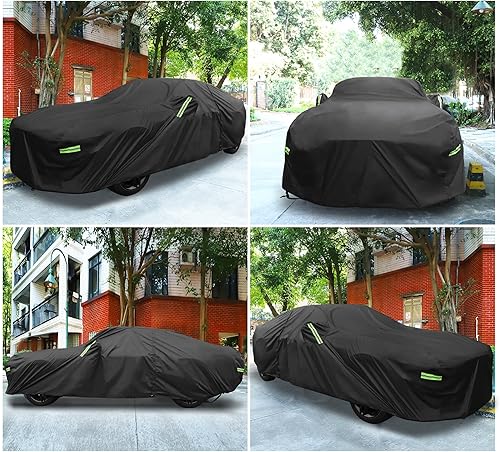 Miniatura 6 de X AUTOHAUX Funda para Ford para Mustang GT/Bullitt/ECOBOOST para Ford Mustang GT/Bullitt/ECOBOOST 1994-2021 Protección para todo tipo de clima con