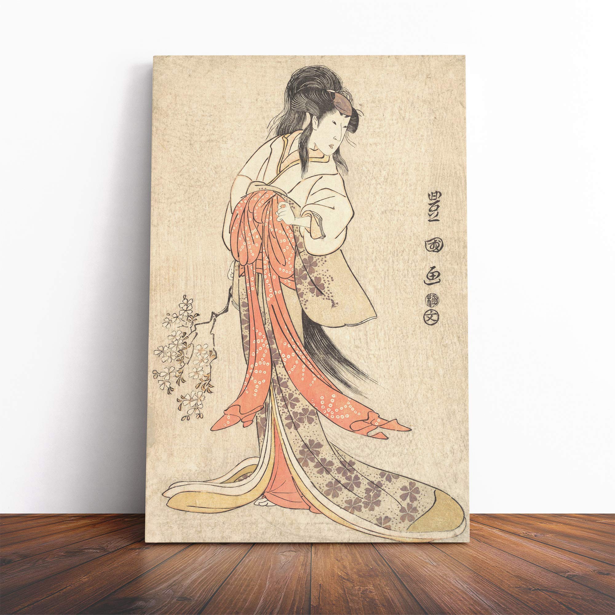 Utagawa Japanese Oriental (3) Canvas Print | Gallery Wrapped 30mm Frame Wall Art | 24x16 inches | Ready to Hang | Asian Picture | Living Room Bedroom Lounge Office