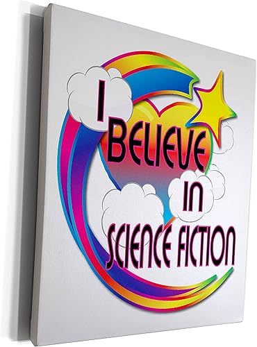 3dRose I Believe In Science Fiction Cute Believer Design - Museum Grade Canvas Wrap (cw_166849_1)