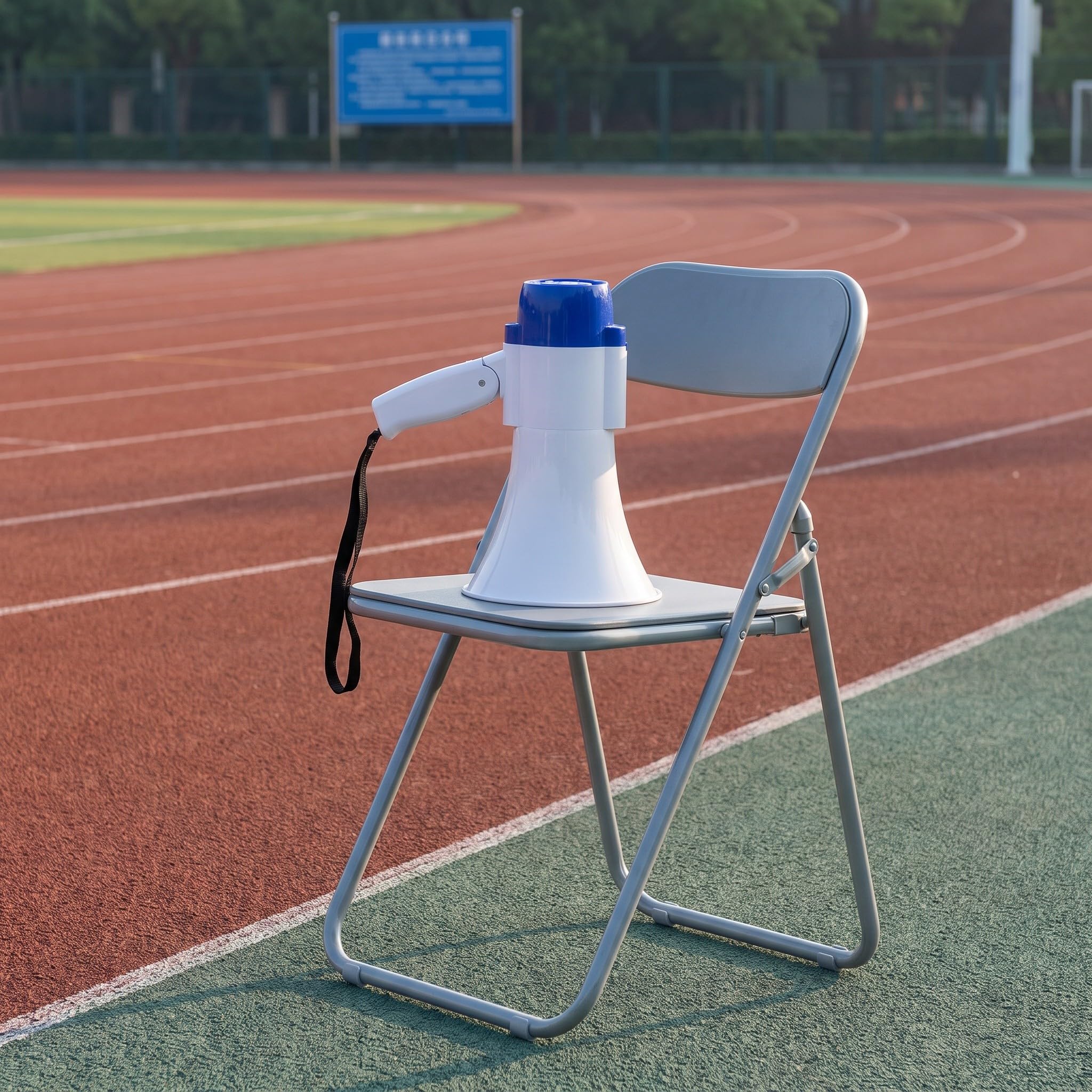TOYANDONA Megafono, Amplificatore vocale Portatile con Funzione di | Sirena integrata, volume regolabile, altoparlante portatile per calcio, baseball, cheerleading e esercitazioni di sicurezza.