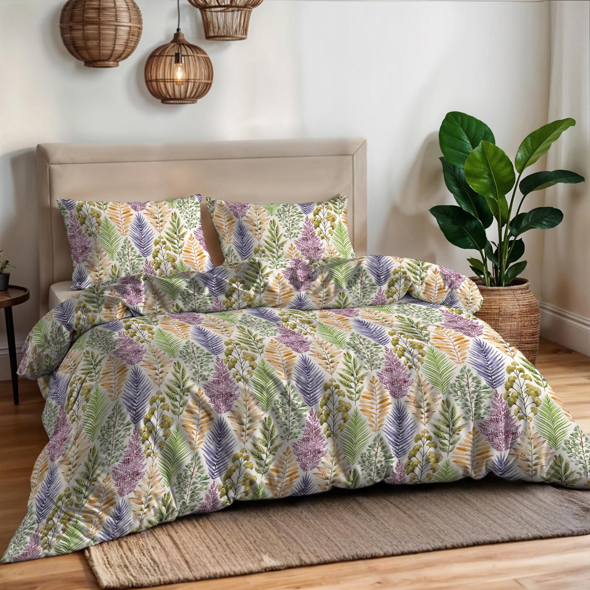 Housse de couette double Aurora en coton Cruz fabriqué en Italie pour un lit haut de gamme