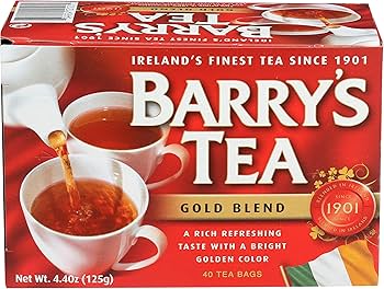 バリーズティー 紅茶　4個セット BARRRY'S TEA GOLD Amazon.com : Barry's Tea, Gold Blend, 40-Count (Pack of 12