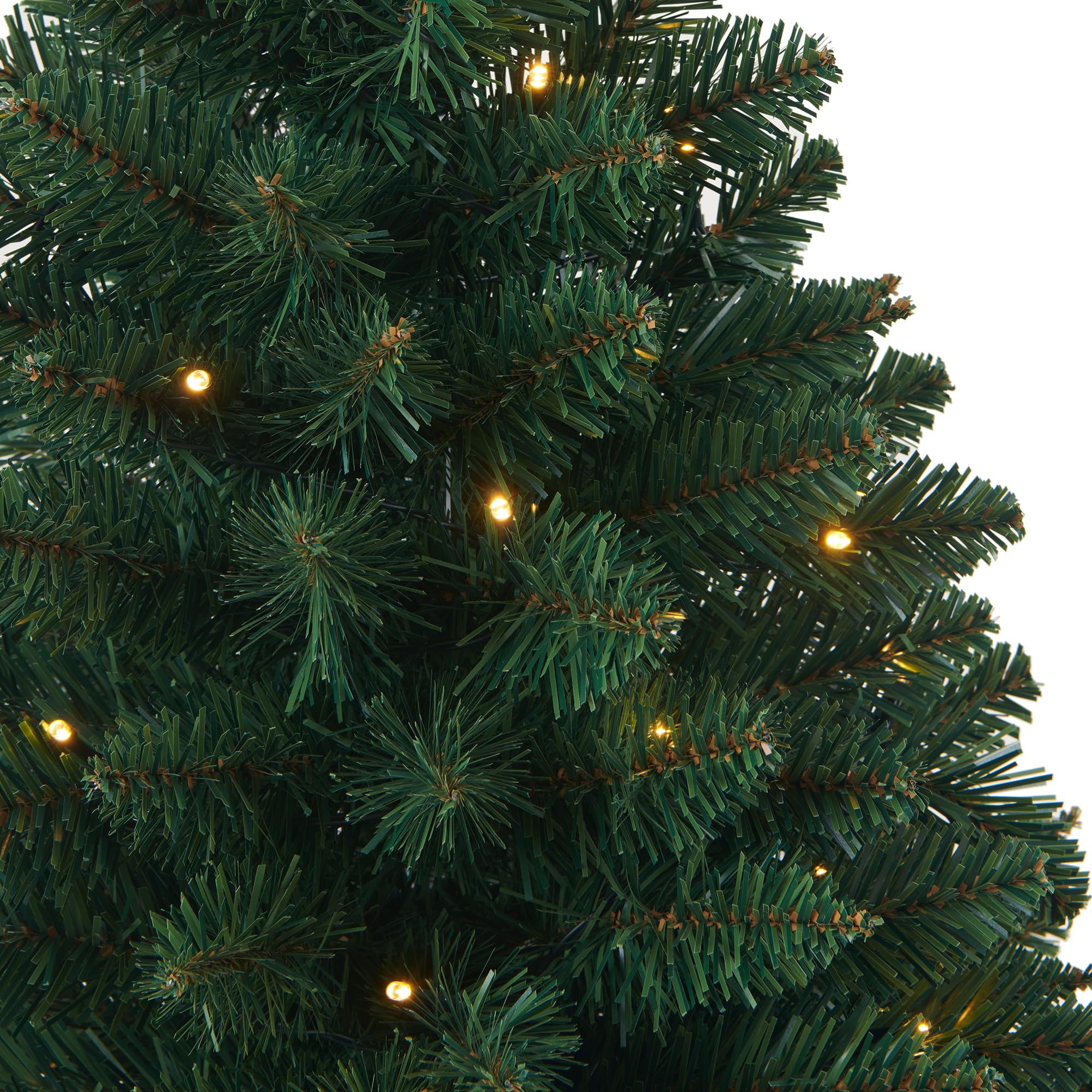 HomeKaren Pre-Lit Artificial Christmas Tree 3Ft, Battery Operated Desktop Xmas Tree with 50 LED 160 Branch Tips Mini Christmas Tree Decoration Indoor Outdoor