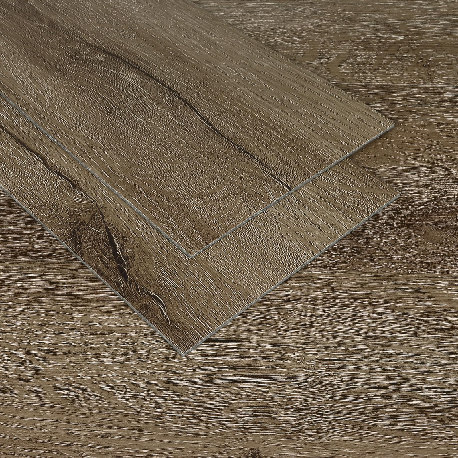 VaryPaper Pavimento PVC Incastro Piastrelle Adesive Pavimento Effetto Legno Marrone 90cmx15cm 20 Pezzi Listoni Finto Parquet Legno Laminato Pavimento Incastro Mattonelle Adesive Cucina Soggiorno Scale