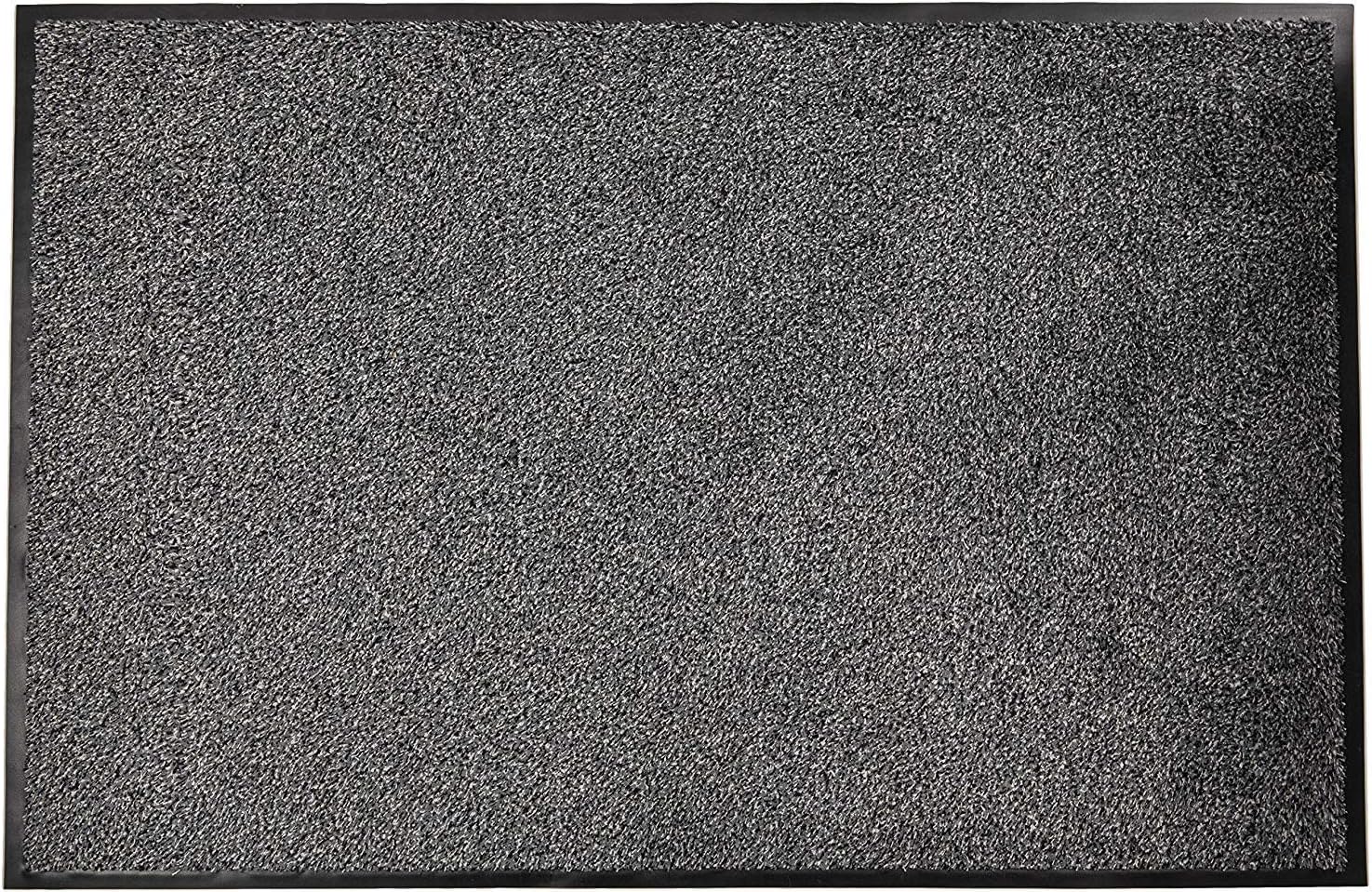Dandy by William Armes, Soft Absorbent Cotton Washamat Door Mat, Anthracite, 90 x 60