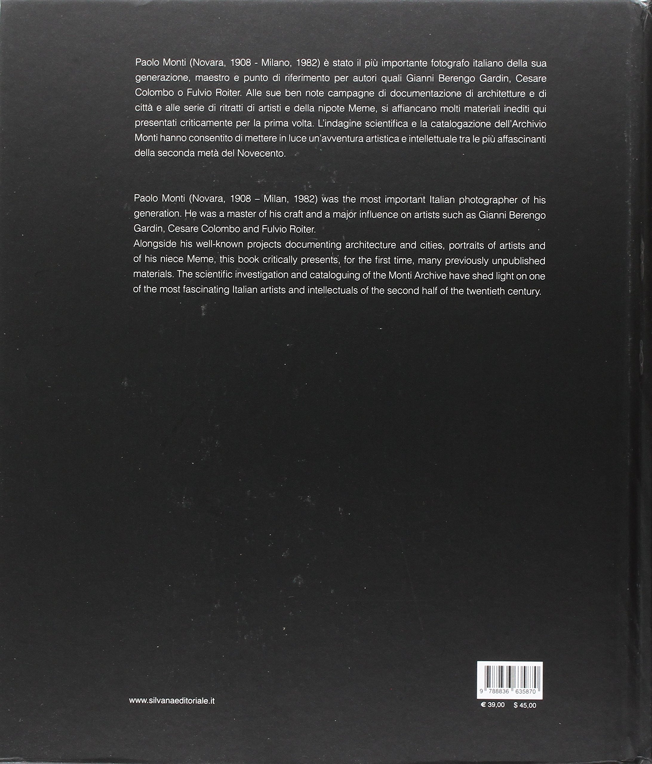 Paolo Monti. Fotografie 1935-1982-Photographs
