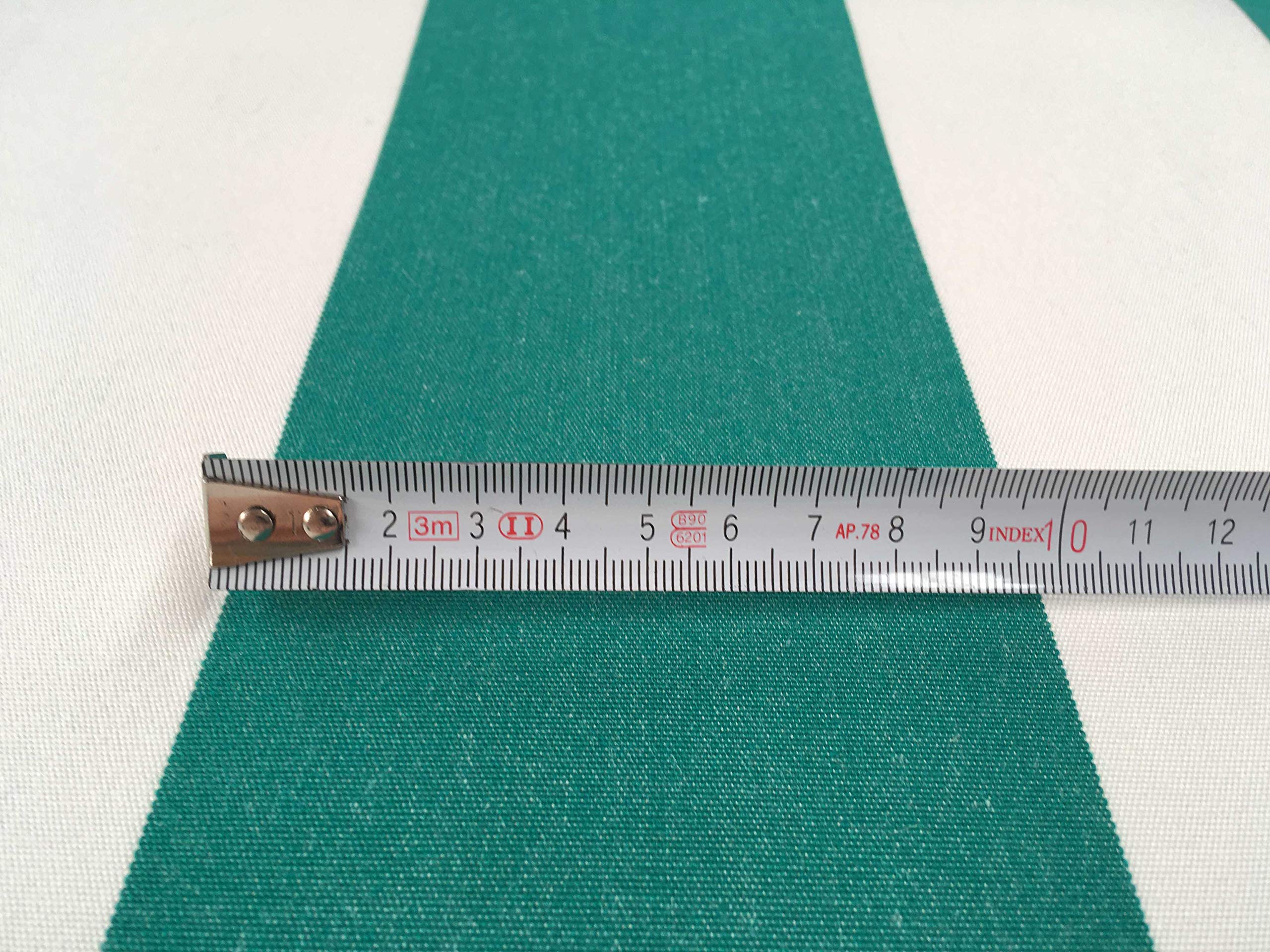Lona para toldo Verde y Blanca en 1,20 de Ancho (Lona de 2,00 x 1,20)