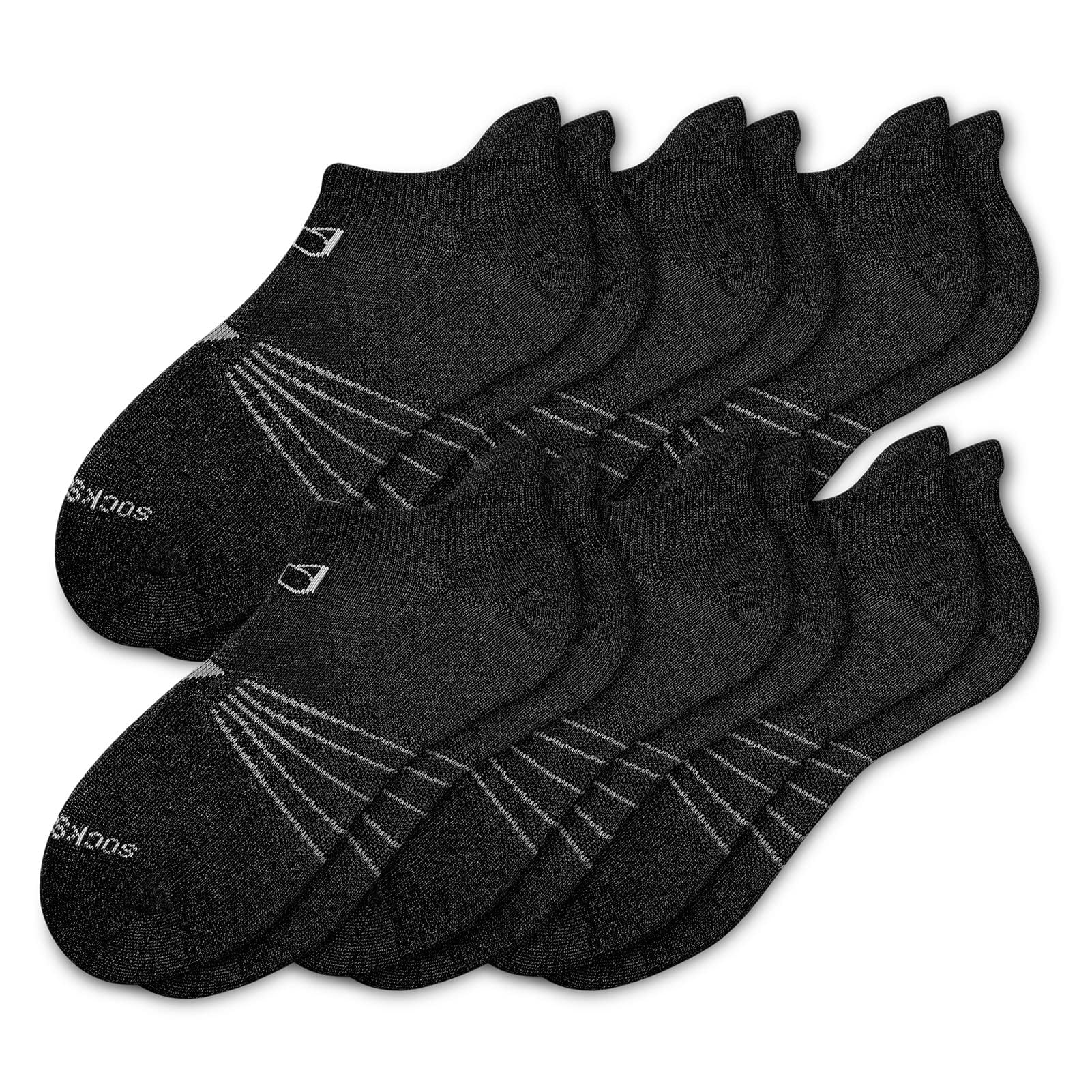 Socks Daze 3/6 Pack Men's Women's Merino Wool Ankle Running Sport Soft Thick Cushion Athletic Socks for Walking Light Hiking