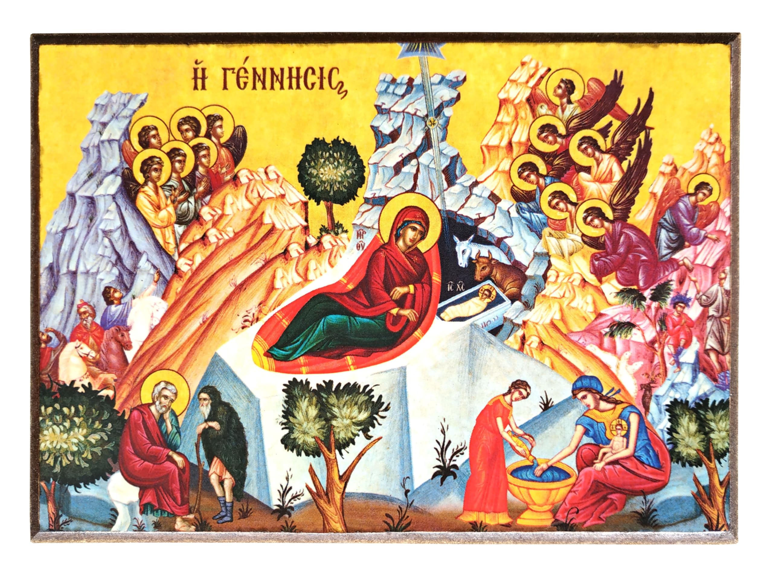 NATIVITY OF CHRIST - Greek Byzantine Orthodox Icon