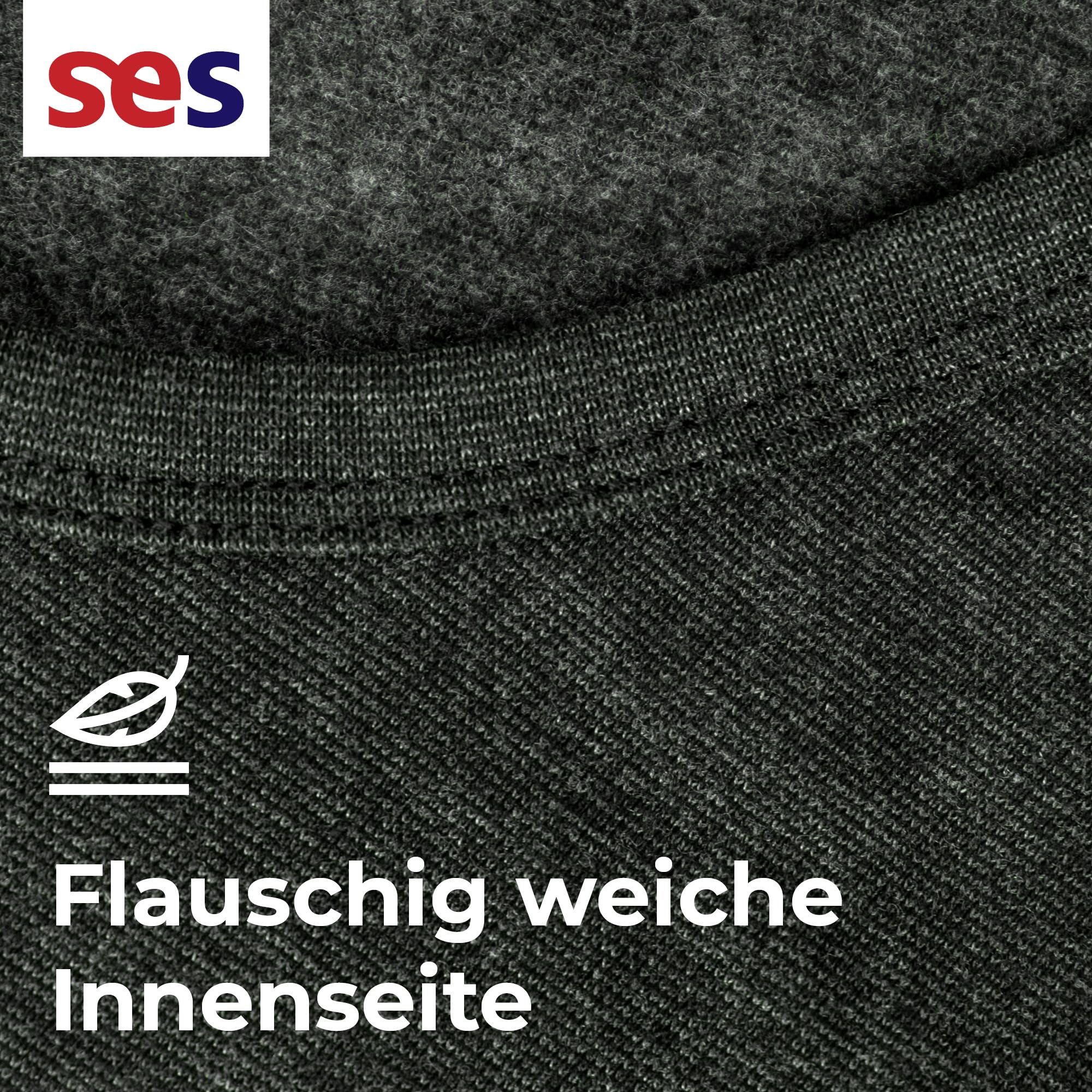 SES Męskie spodenki termiczne 3/4 z otworem S - 4XL z 75% bawełny i 25% poliestru / oddychające majtki męskie długie / bielizna termiczna dla mężczyzn dla ciepła i komfortu