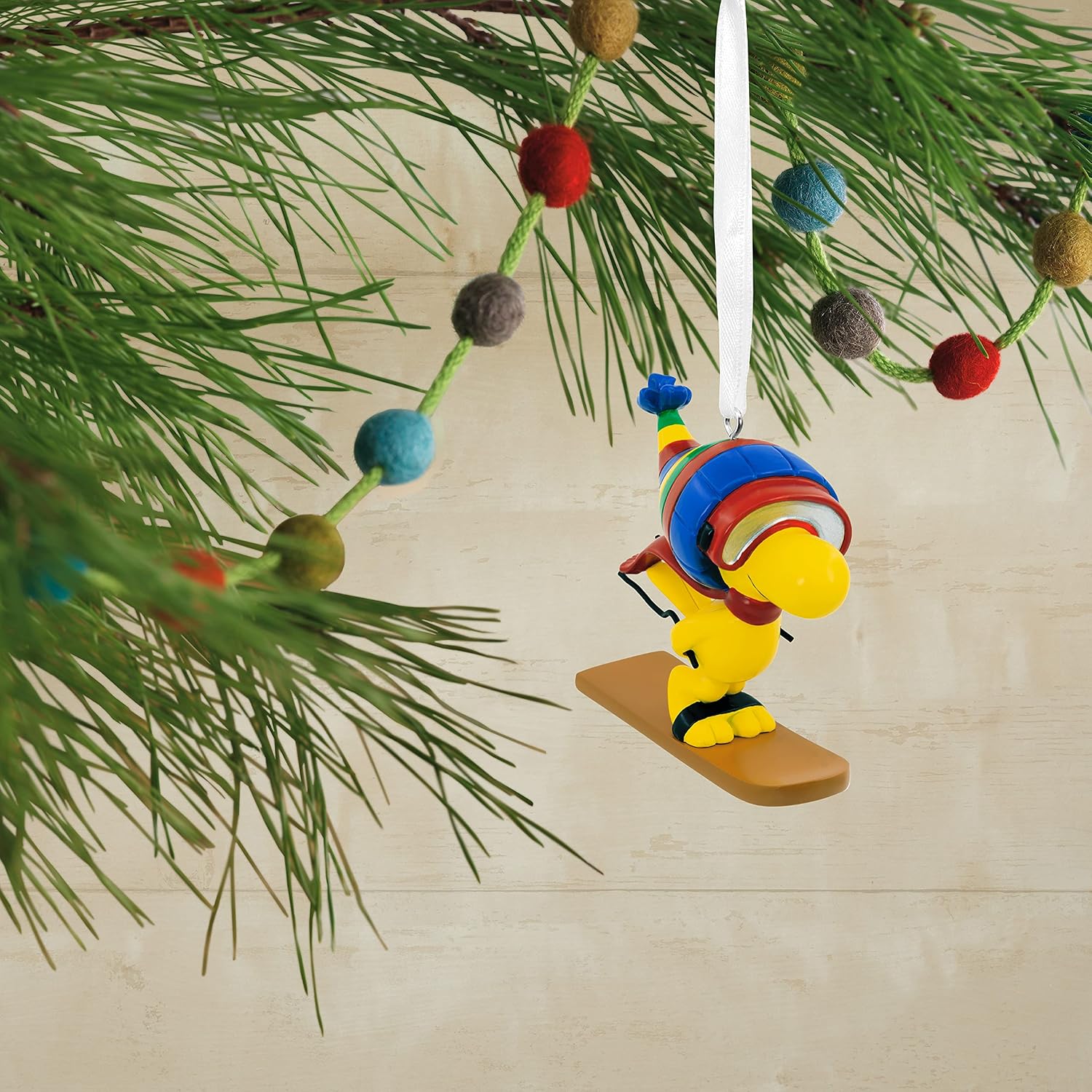 Hallmark Peanuts Woodstock Skiing Christmas Ornament image 5